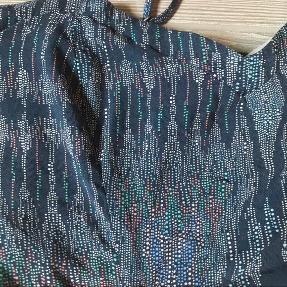 AEROPOSTALE Blue Green White Abstract Print Dress with Adjustable Straps - Picture 3 of 10